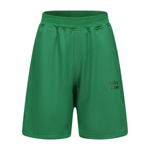 Green Rhinestone Logo Shorts