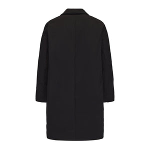 Black Knot Button Down Coat