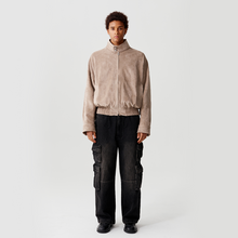 Load image into Gallery viewer, Desert Brown Suede Harrington Jacket