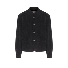 Load image into Gallery viewer, Black Corduroy Chinese Tunic Suit