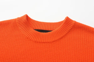 Sunset Orange Cashmere Blend Sweater