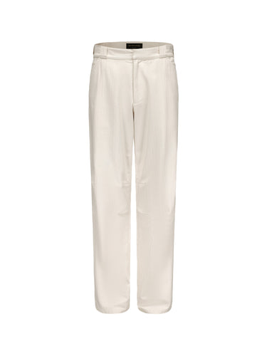 Cream White Straight Leg Pants