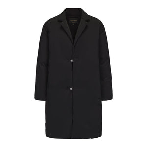 Black Knot Button Down Coat
