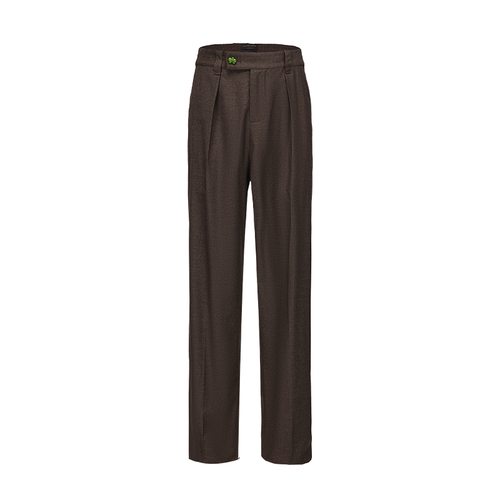 Brown Wool Suit Pants