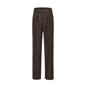 Brown Wool Suit Pants