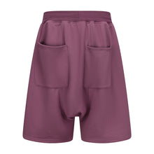 Load image into Gallery viewer, Purple Pink Rhinestone Logo Shorts