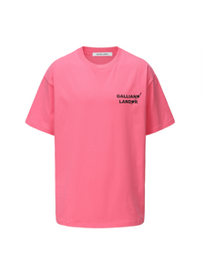 Pink Love Arrow Black Logo Foil Print T-shirt