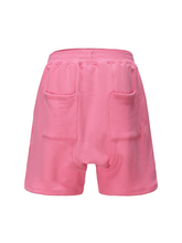 Load image into Gallery viewer, Pink Love Arrow Black Logo Foil Print Shorts