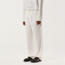 Load image into Gallery viewer, Cloud Dance White Silk-Wool Casual Pants