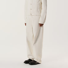 Load image into Gallery viewer, White Waxed Denim Baggy Pants