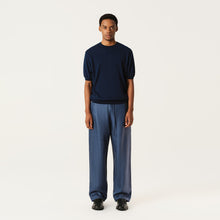 Load image into Gallery viewer, Sapphire Blue Knit Crewneck Short-Sleeve Top