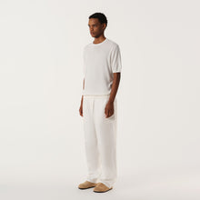 Load image into Gallery viewer, White Knit Crewneck Short-Sleeve Top