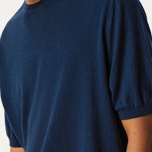 Load image into Gallery viewer, Sapphire Blue Knit Crewneck Short-Sleeve Top
