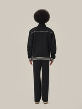 Load image into Gallery viewer, Black &amp; White Retro Patchwork School Uniform Jacket