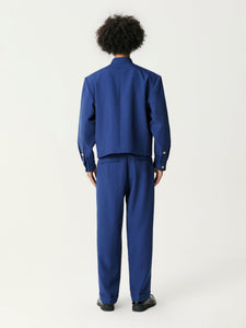 Prussian Blue Suit Pants