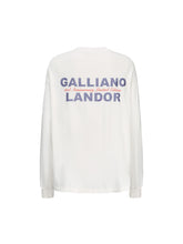 Load image into Gallery viewer, White Retro Beach Print Long-Sleeve T-Shirt