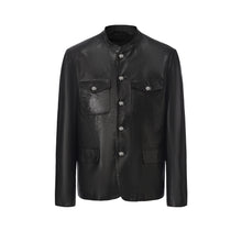 Load image into Gallery viewer, Black Sheep Leather Chinese Tunic Suit
