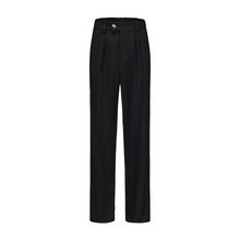 Load image into Gallery viewer, Black Wool Suit Pants