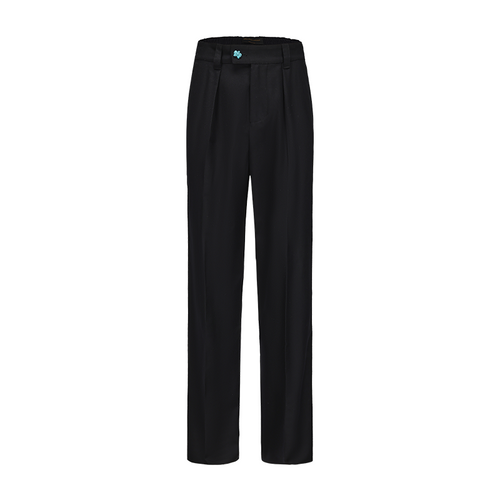 Black Wool Suit Pants