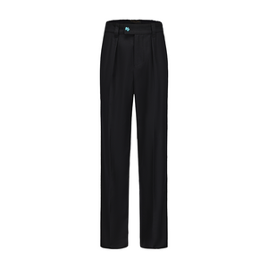 Black Wool Suit Pants