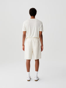 White Tencel Linen Shorts