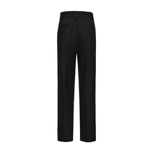Load image into Gallery viewer, Black Wool Suit Pants