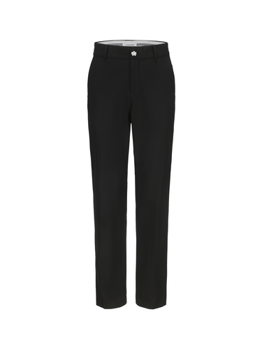 Black Jewel Button Suit Pants