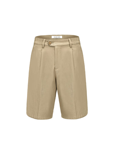 Khaki Golden Button Shorts