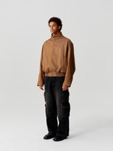 Load image into Gallery viewer, Caramel Wool Harrington Jacket