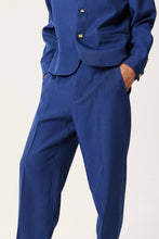 Load image into Gallery viewer, Prussian Blue Suit Pants