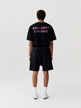 Load image into Gallery viewer, Black Pink Rhinestone Logo Shorts
