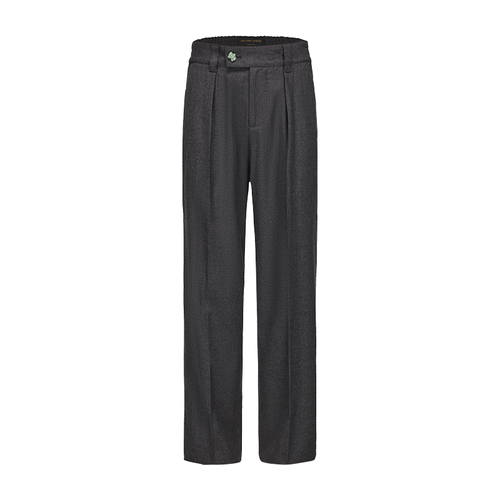 Dark Grey Wool Suit Pants