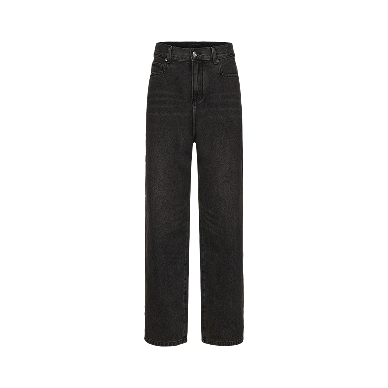 Black-Grey Sunset Washed Baggy Denim Jeans