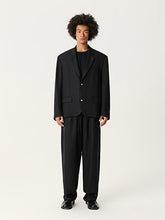 Load image into Gallery viewer, Black Tencel Linen Casual Suit