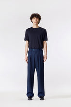 Load image into Gallery viewer, Navy Blue Wool Suit Pants