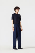 Load image into Gallery viewer, Navy Blue Wool Suit Pants