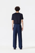 Load image into Gallery viewer, Navy Blue Wool Suit Pants