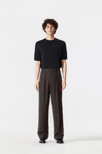 Brown Wool Suit Pants