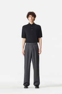 Dark Grey Wool Suit Pants