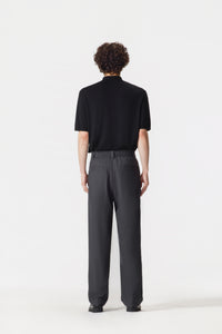 Dark Grey Wool Suit Pants