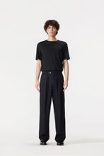 Load image into Gallery viewer, Black Wool Suit Pants