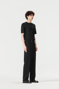 Black Wool Suit Pants