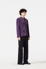 Load image into Gallery viewer, Violet Corduroy Chinese Tunic Suit