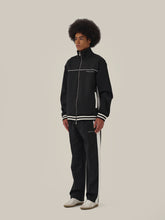 Load image into Gallery viewer, Black &amp; White Retro Patchwork School Uniform Sweatpants