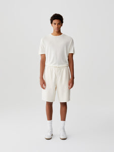 White Tencel Linen Shorts
