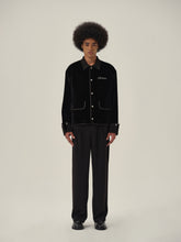 Load image into Gallery viewer, Black Velvet Tang Suit Jacket