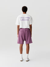 Load image into Gallery viewer, Purple Pink Rhinestone Logo Shorts