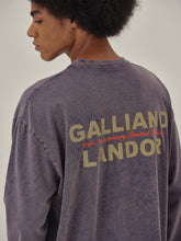 Load image into Gallery viewer, Taro Purple Retro Beach Print Long-Sleeve T-Shirt