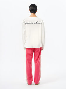 Geranium Pink Washed Trousers