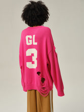 Load image into Gallery viewer, Pink Wool Destroyed Sweater